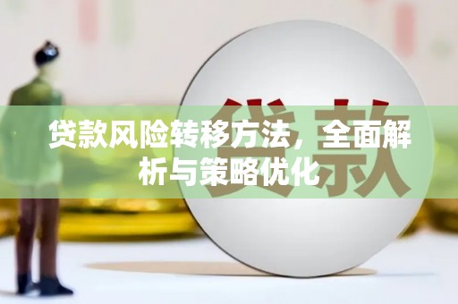 南雄贷款风险转移方法，全面解析与策略优化