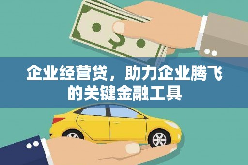 南雄企业经营贷，助力企业腾飞的关键金融工具