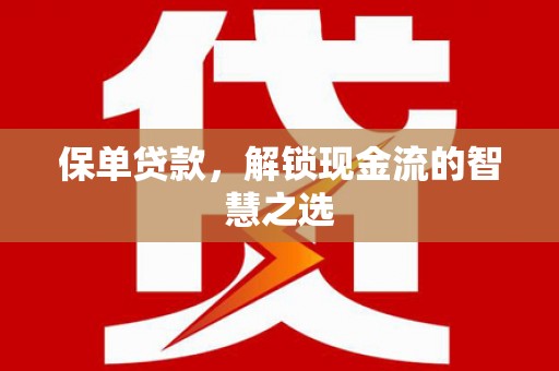 南雄保单贷款，解锁现金流的智慧之选