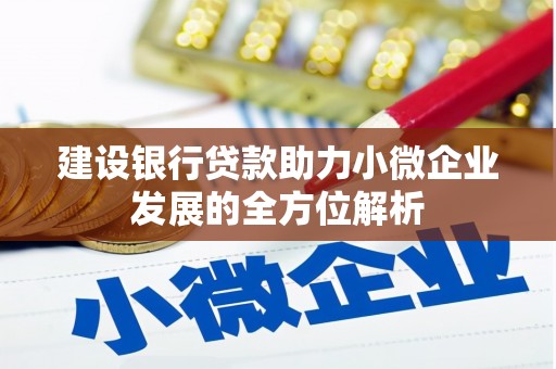 南雄建设银行贷款助力小微企业发展的全方位解析