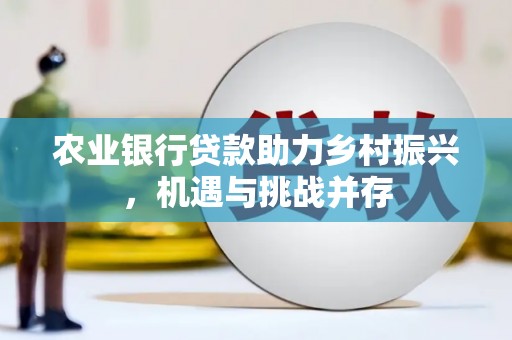 南雄农业银行贷款助力乡村振兴，机遇与挑战并存